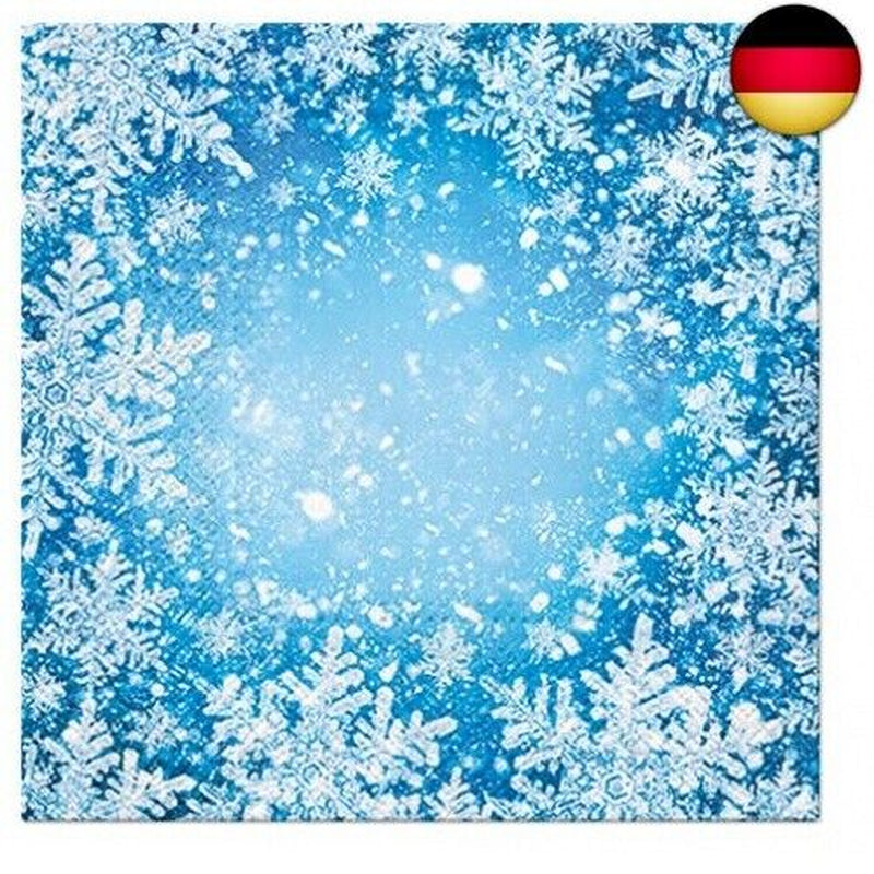 Servietten Weihnachten 20 Servietten Schneekristall